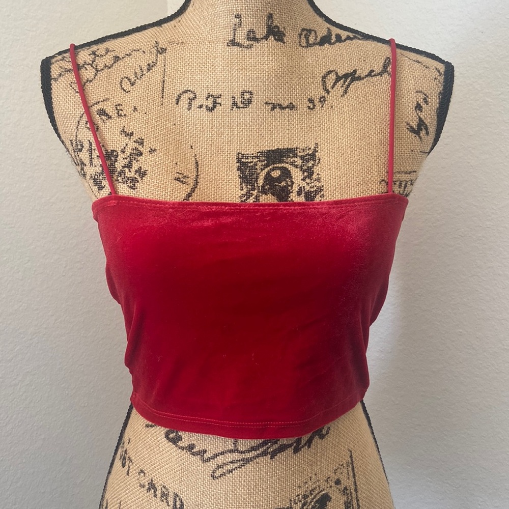 Red Velvet Festival Crop Top